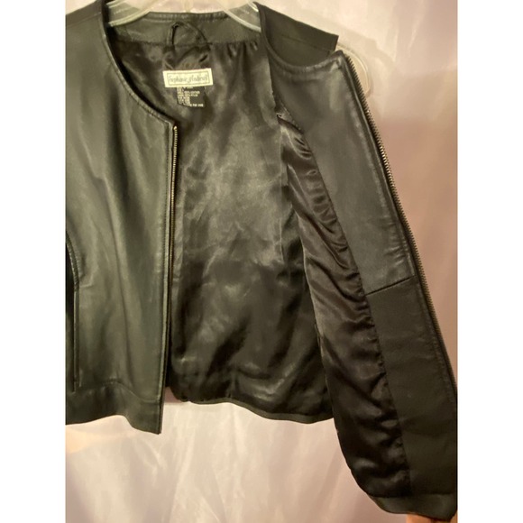 *Stephanie Andrews Black  Leather Vest size L - Picture 4 of 9